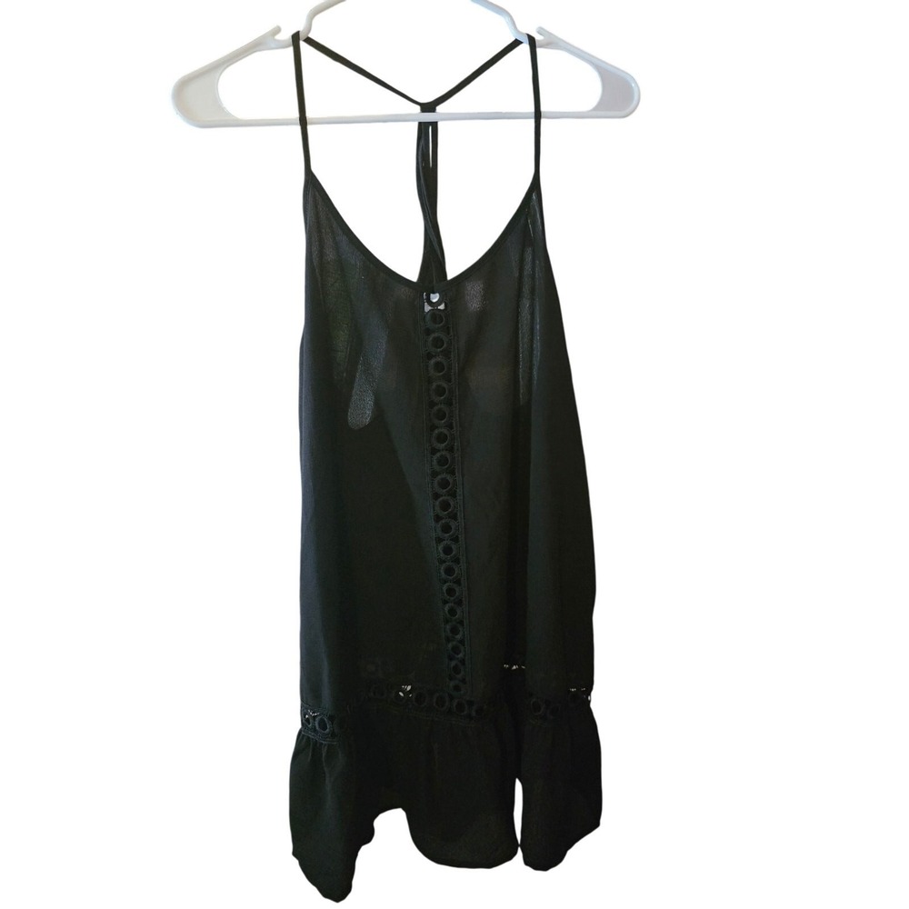 Freshwater Swimsuit Cover Up M Womens‎ Black Pullover Light Weight Beach Lake